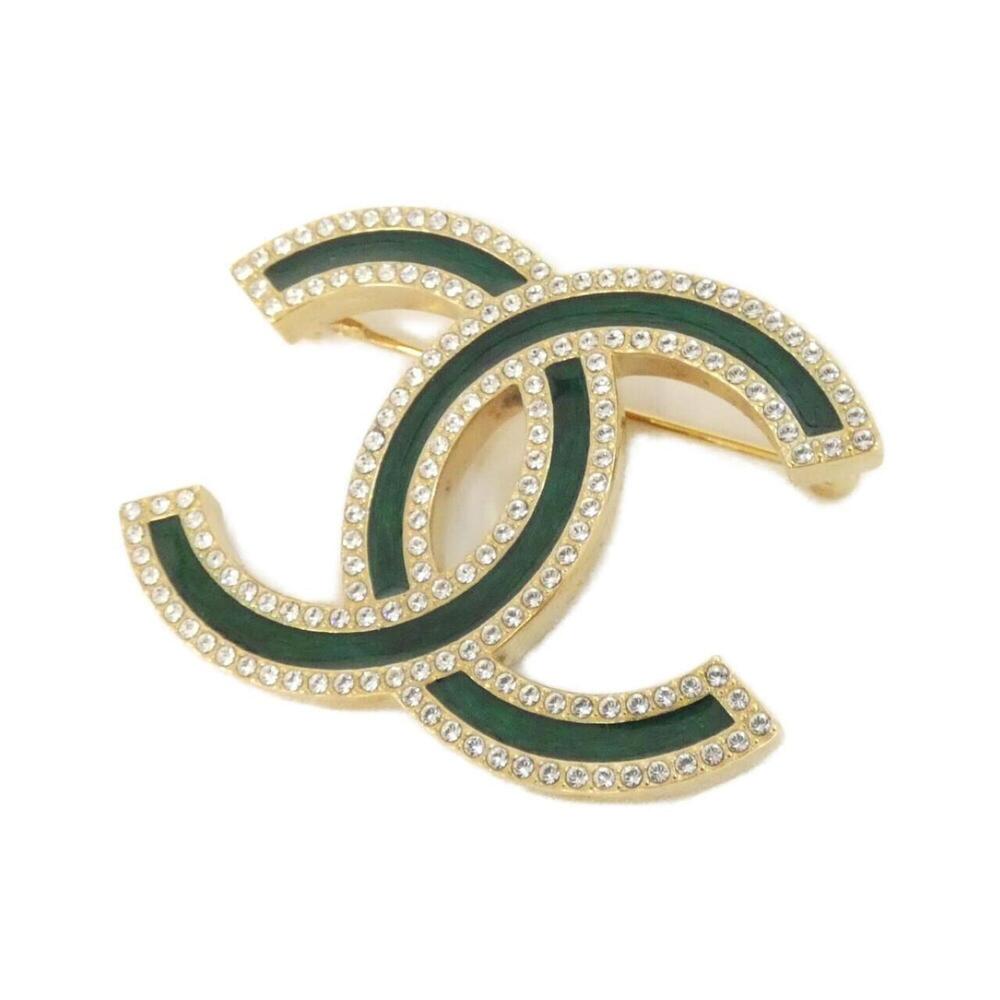 CHANEL Authentic Green Brooch